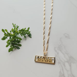 Mama Block necklace