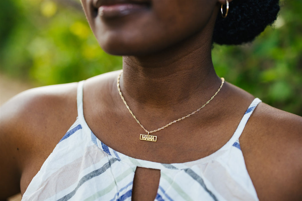 Mama Block necklace