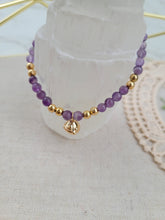 Load image into Gallery viewer, Tiny Mushroom Amethyst Bracelet