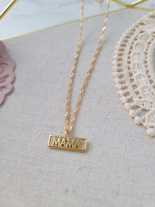 Mama Block necklace