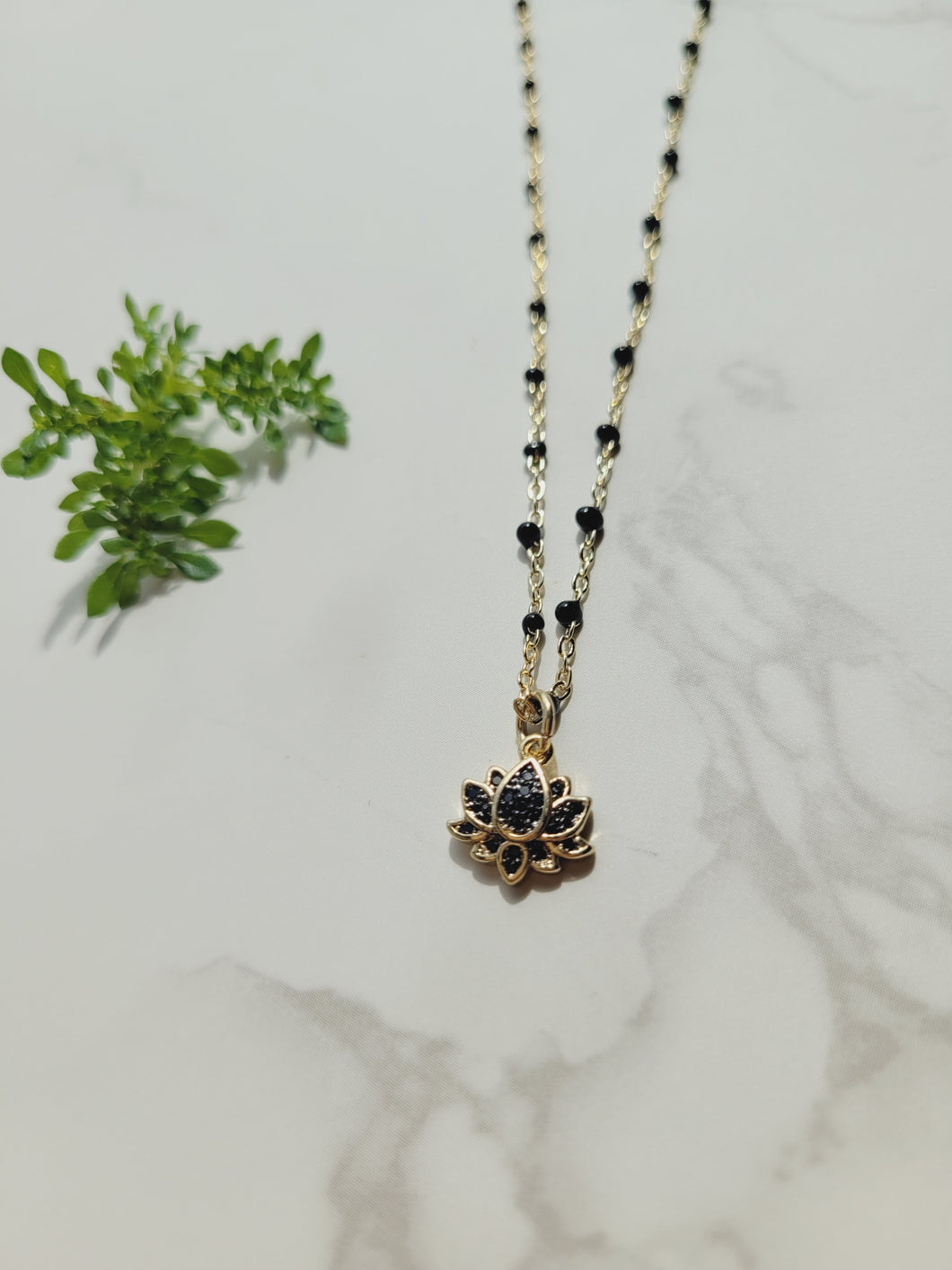 Lotus flower necklace