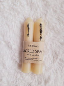 Sacred Space - Beeswax Alter Candle 4.5in. 