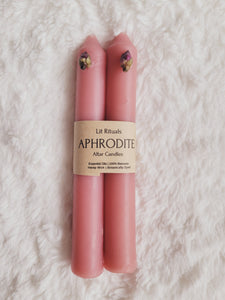 Aphrodite - Beeswax Alter Candle 6.5in.