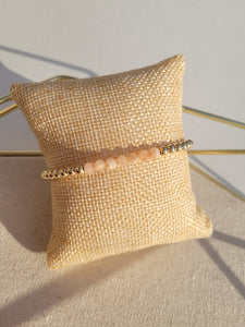 Fearless Bracelet - Sunstone & Gold