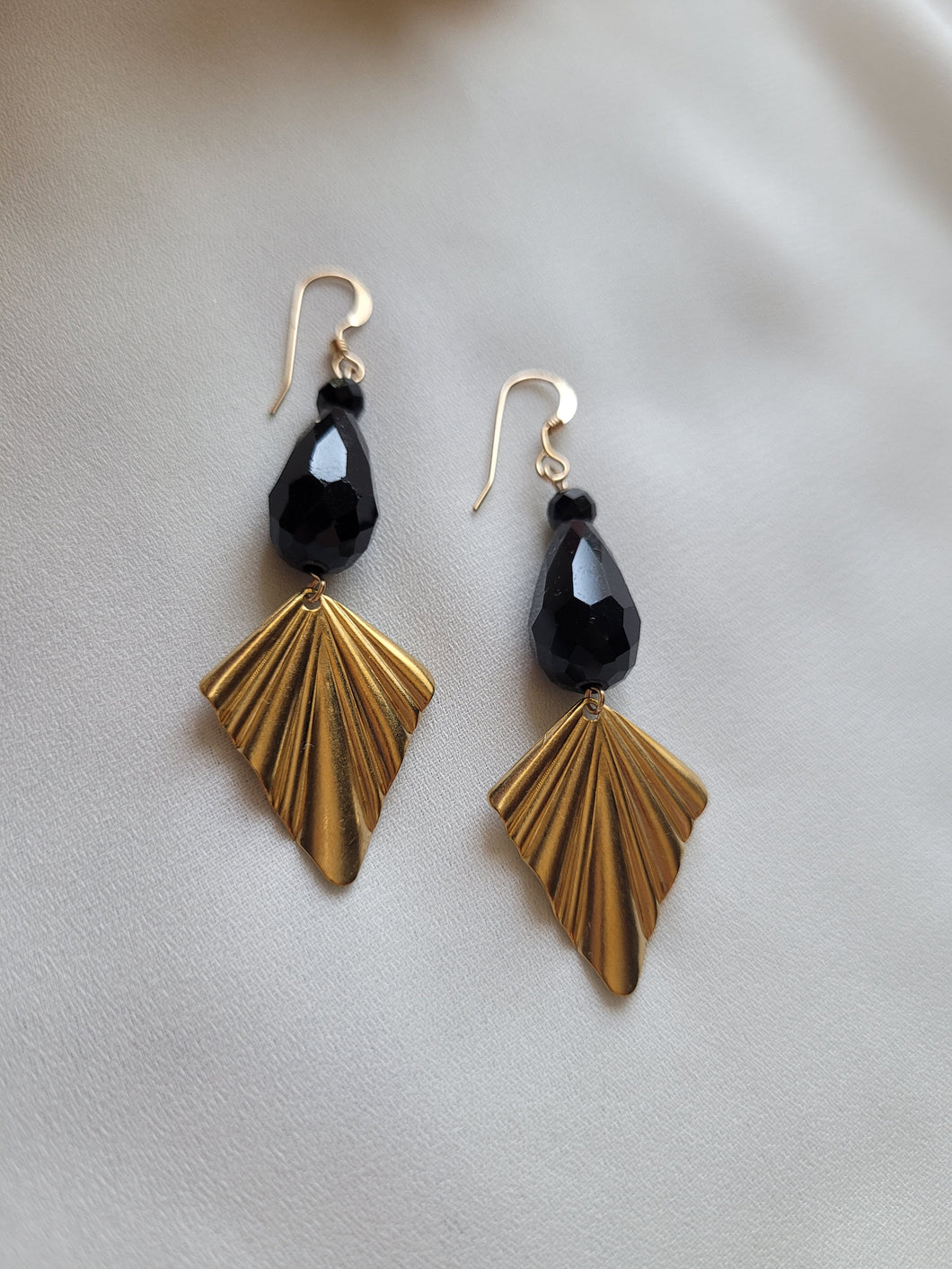 Black Art Deco Earrings