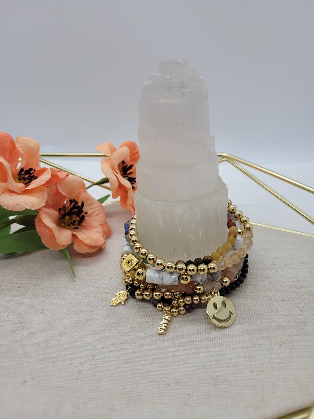 Selenite Bracelet Tower