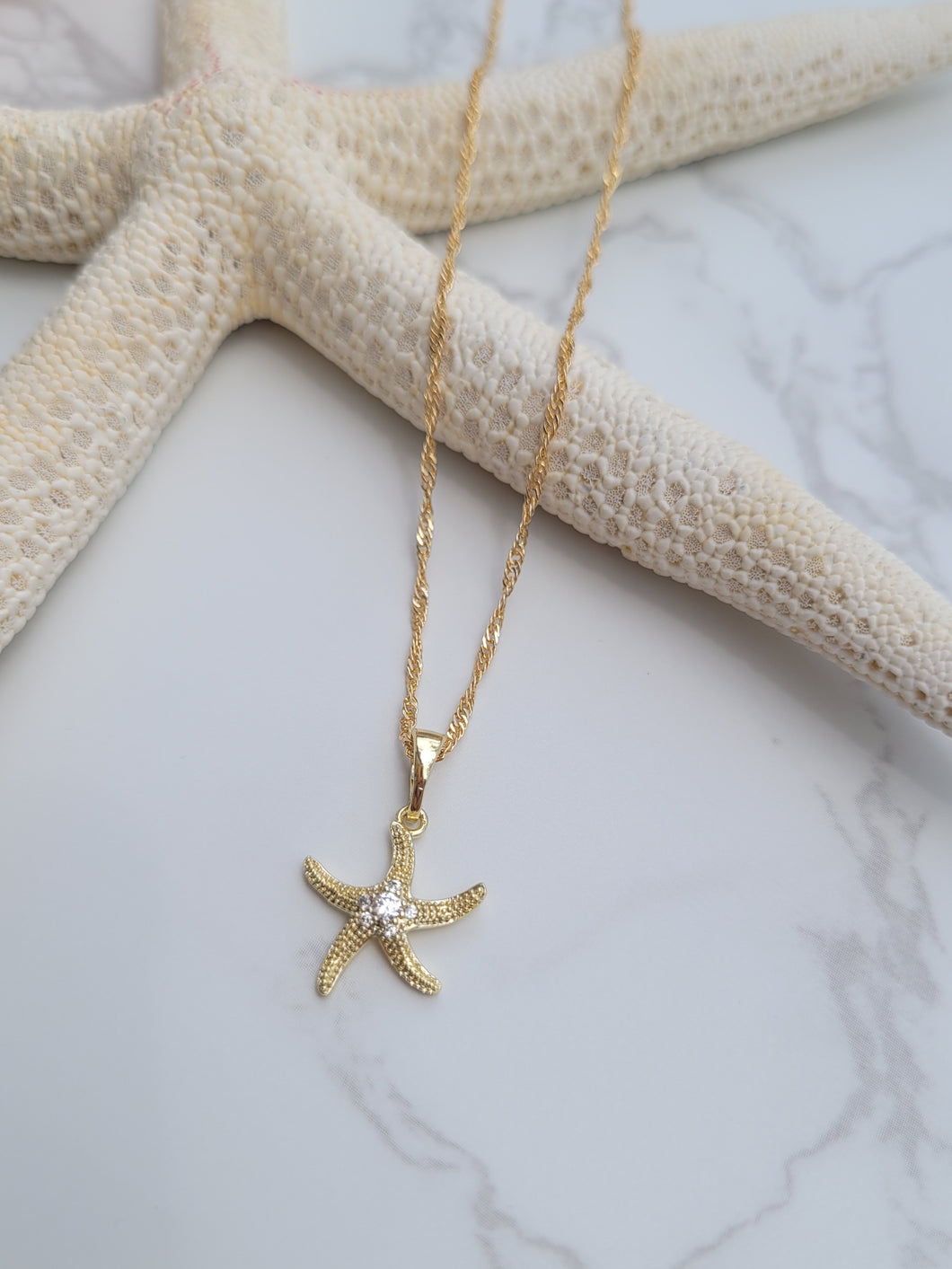 Dainty Starfish Necklace