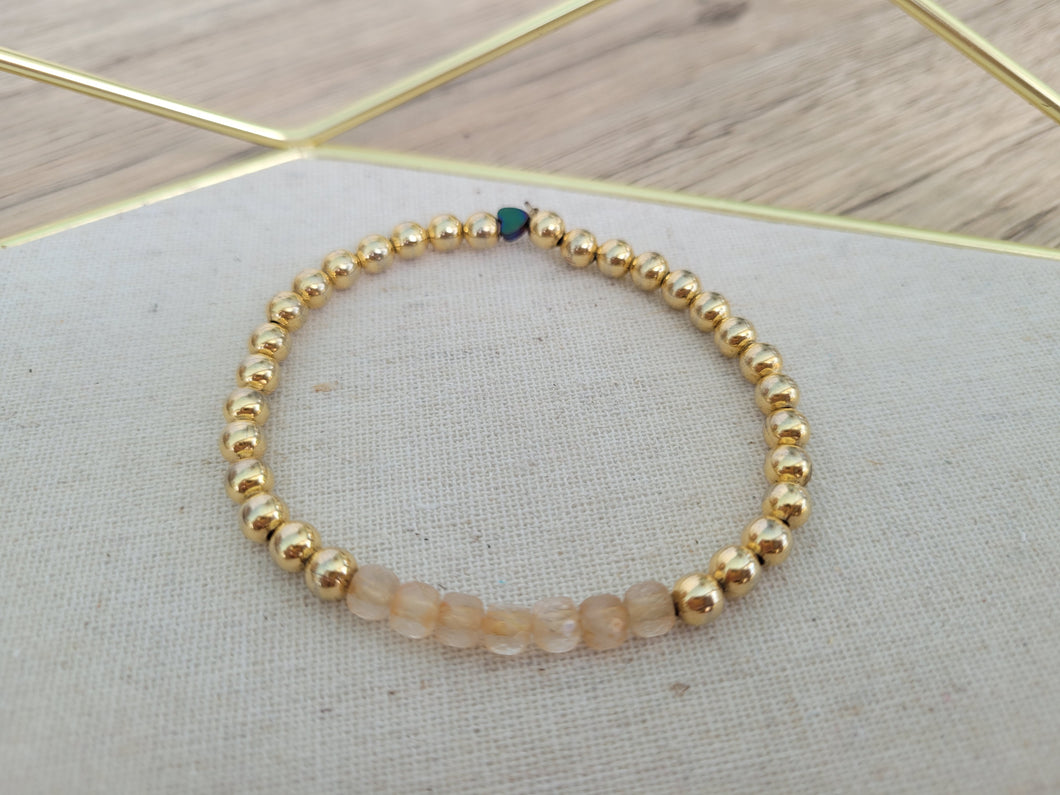 Prosperity Bracelet - Citrine & Gold