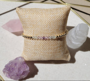 Self-Confidence Bracelet - Flourite & Gold